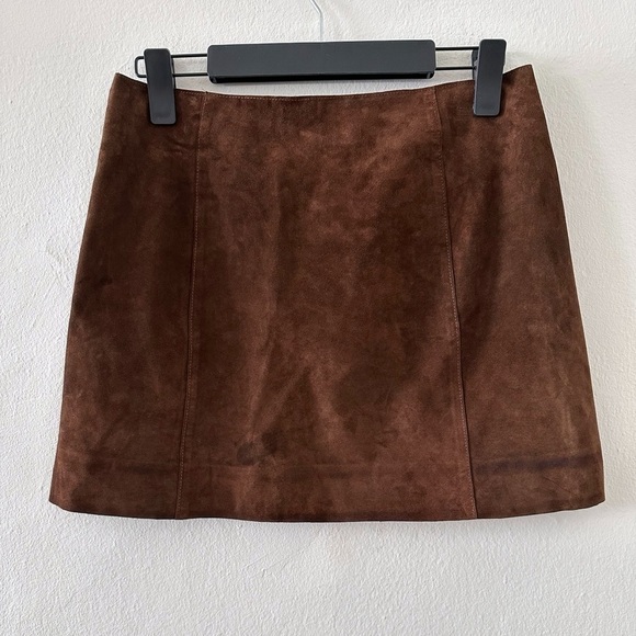 Madewell Alexa Chung Suede Mini Skirt - Picture 2 of 9